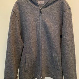 Oska,  Grey Wool Hoodie,  German